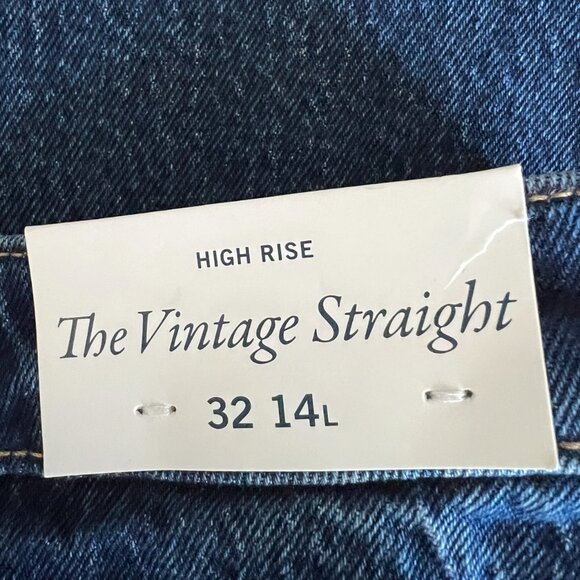 Abercrombie & Fitch NEW The Vintage High Rise Straight Jeans Size 14L - Picture 14 of 16